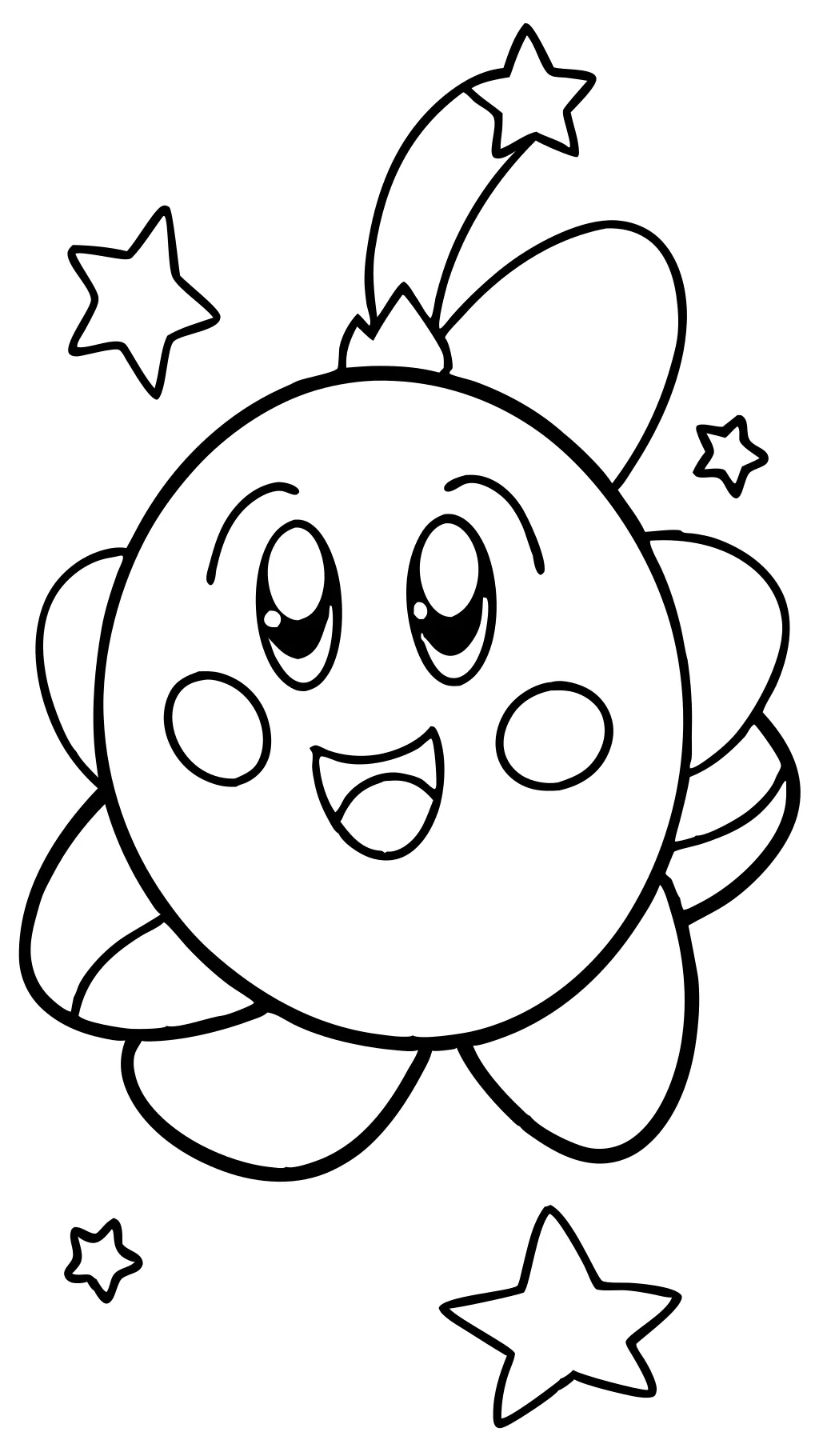 Página para colorear de Kirby